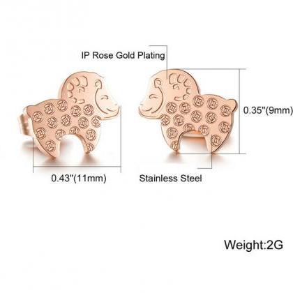 Fashion Titanium Steel Earrings Ge746 Lamb