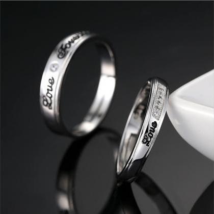 Fashion Always Spend Silver Couple Rings