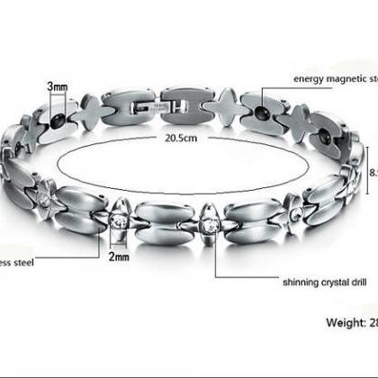 Steel Chain With Magnetic Health Titanium Steel..
