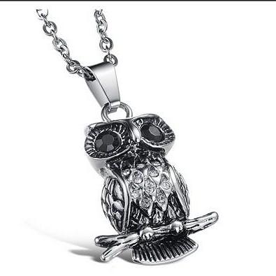 Owl Titanium Steel Necklace Gx902