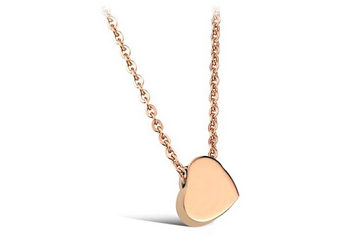 Glossy Fashion Simple Love Of Titanium Steel Necklace Gx775